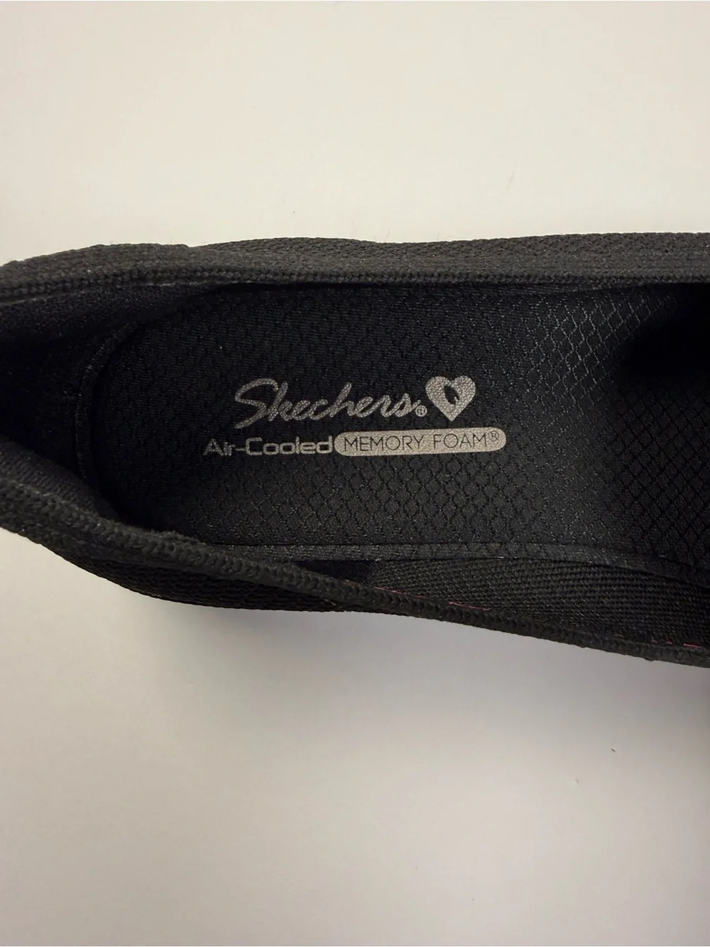Skechers Black Knit Bow Loafers